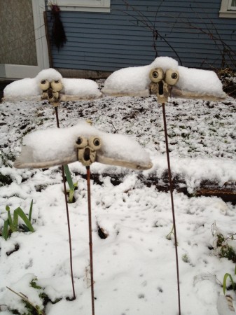 Snowy Garden Art