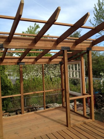 Greenhouse framing with window